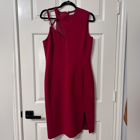 Versace Dresses & Skirts - Versace One Shoulder Asymmetrical Red Dress